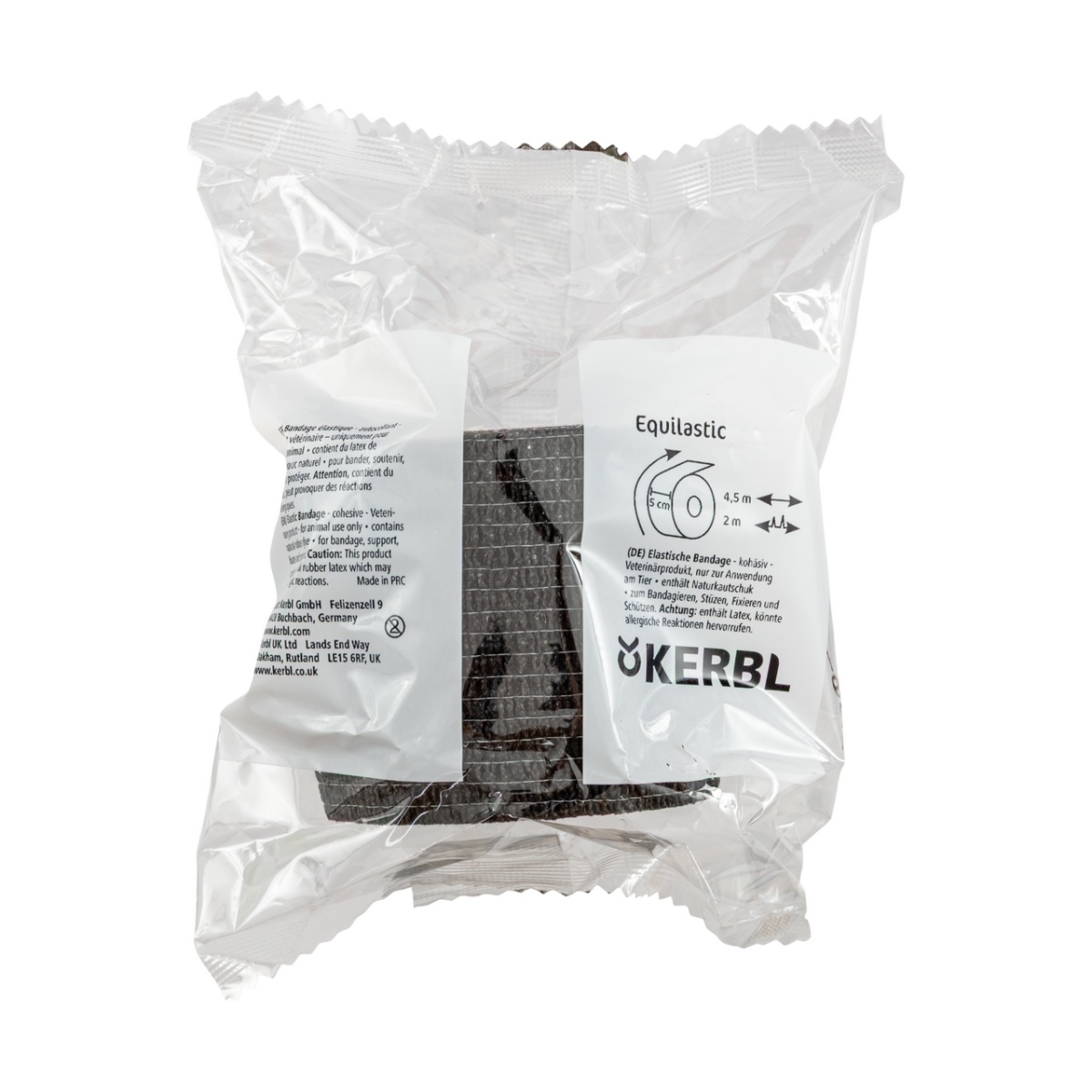 Bandaj pentru copite, Equilastic, negru, 450 × 5 cm