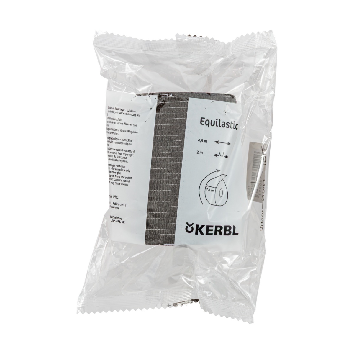 Bandaj pentru copite, Equilastic, negru, 450 × 7,5 cm