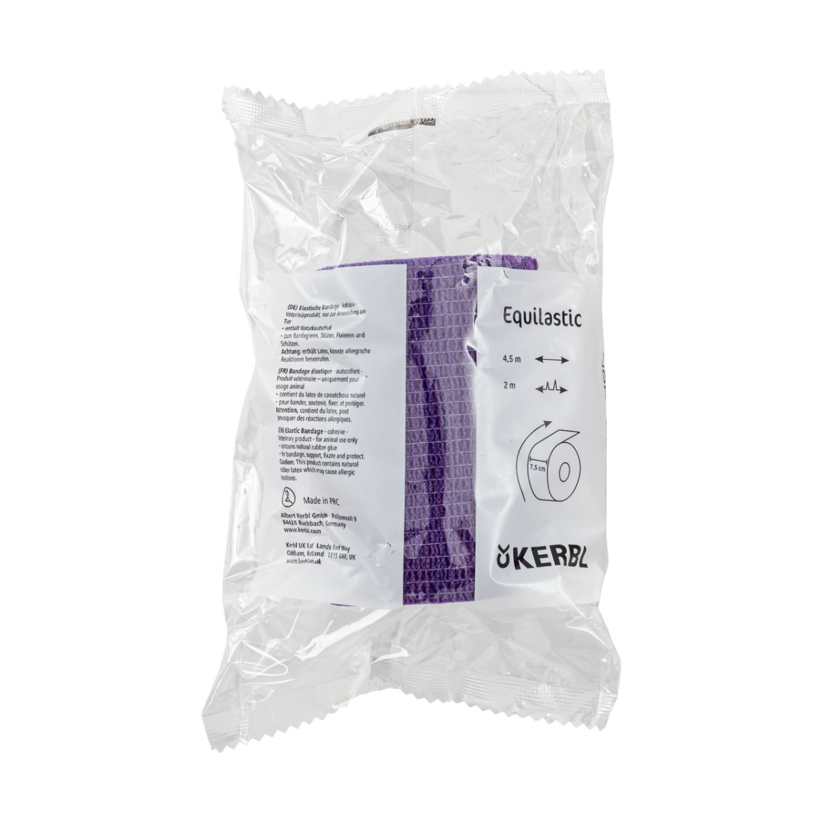 Bandaj pentru copite, Equilastic, violet, 450 × 7,5 cm