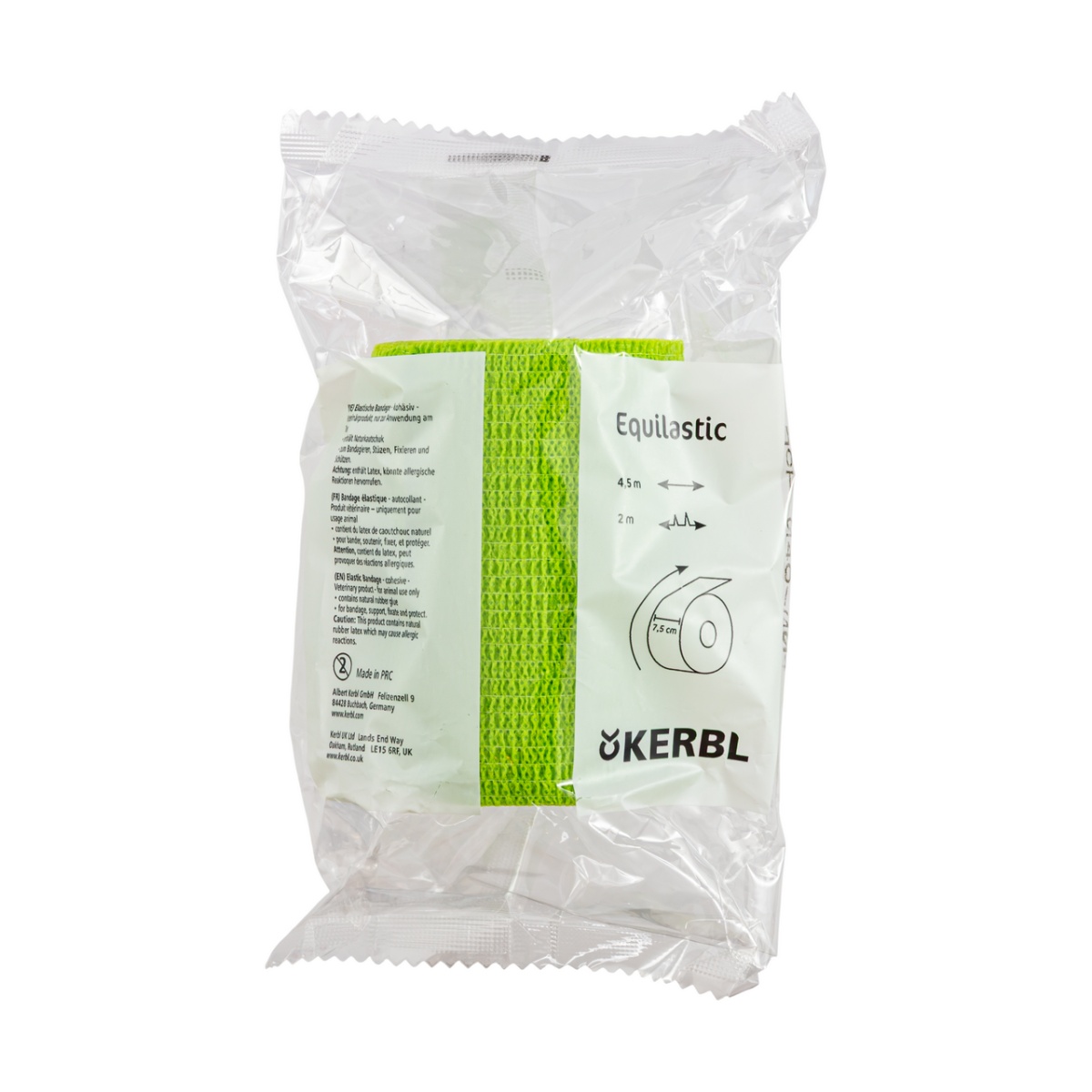 Bandaj pentru copite, Equilastic, verde, 450 × 7,5 cm