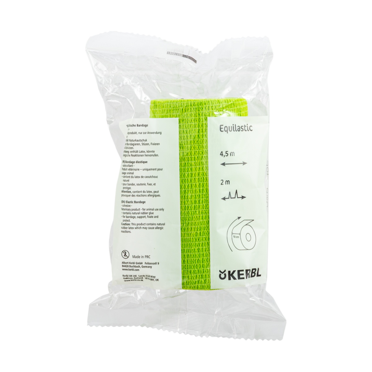 Bandaj pentru copite, Equilastic, verde, 450 × 10 cm