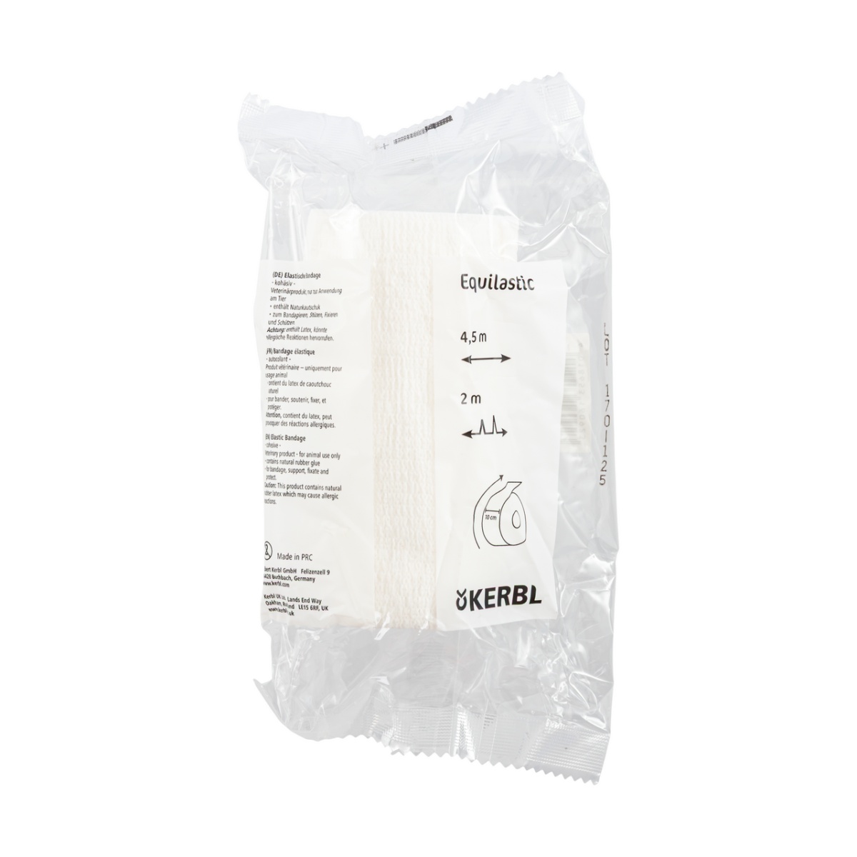 Bandaj pentru copite, Equilastic, alb, 450 × 10 cm