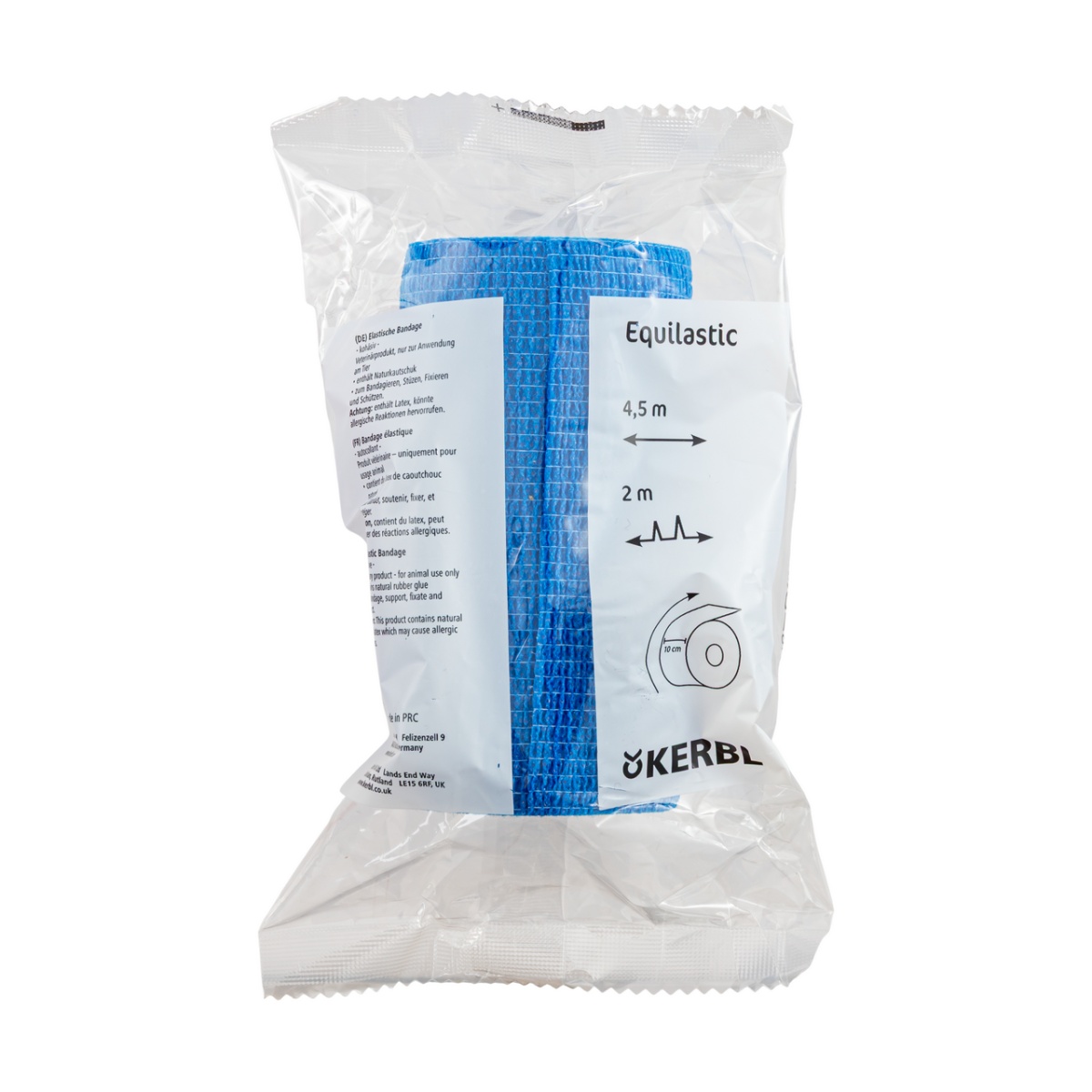 Bandaj pentru copite, Equilastic, albastru, 450 × 10 cm