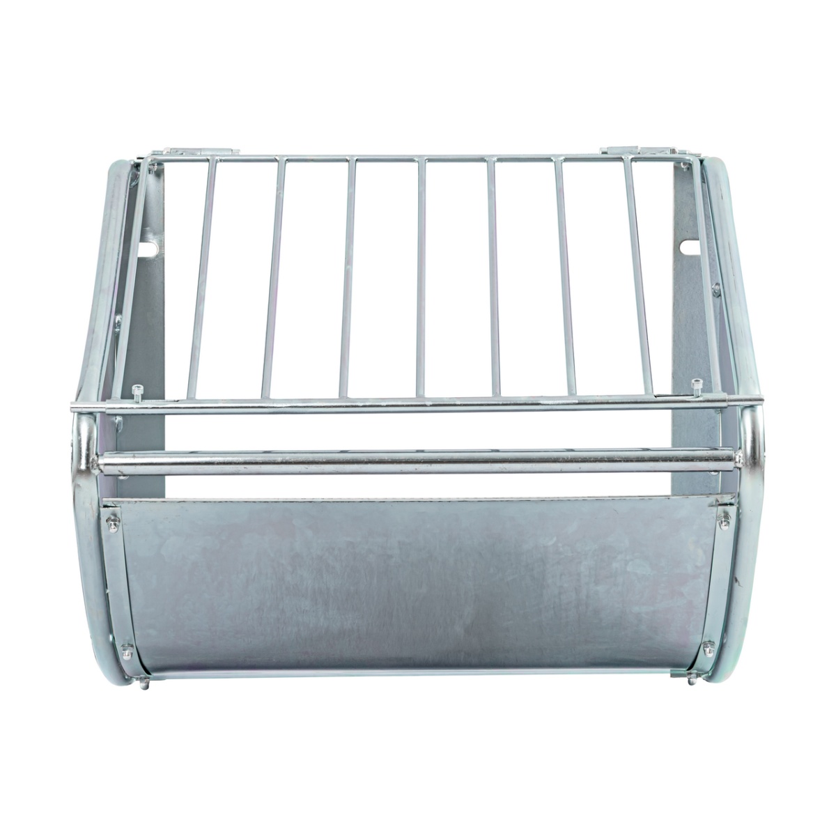 Iesle metalică pentru fân, montabilă pe perete, 60 × 53 cm