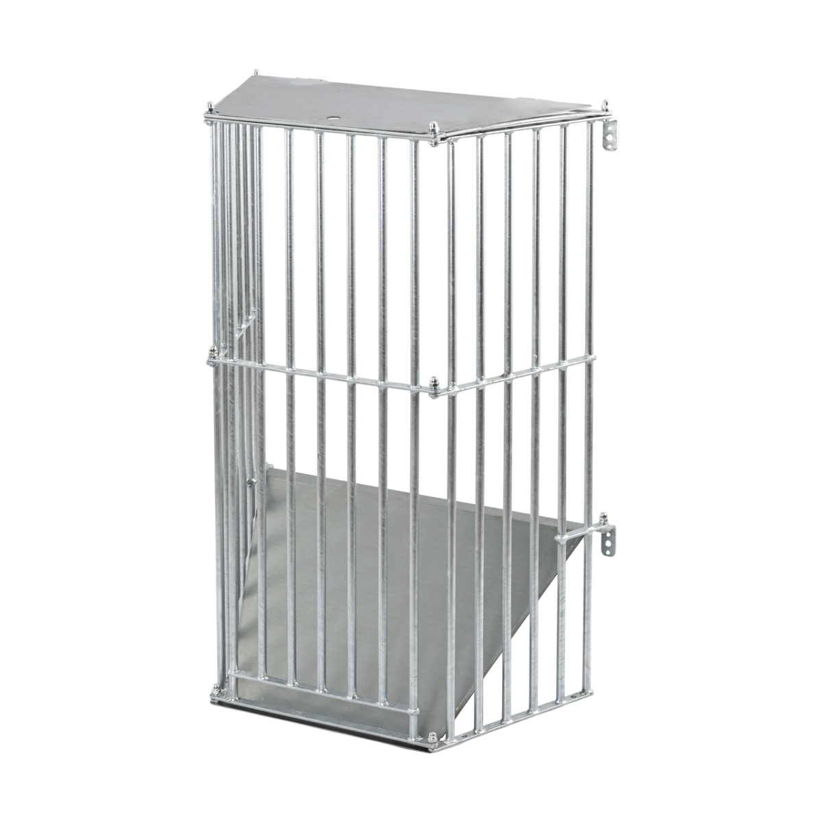 Iesle metalică pentru fân, montabilă pe perete, 81 × 114 cm