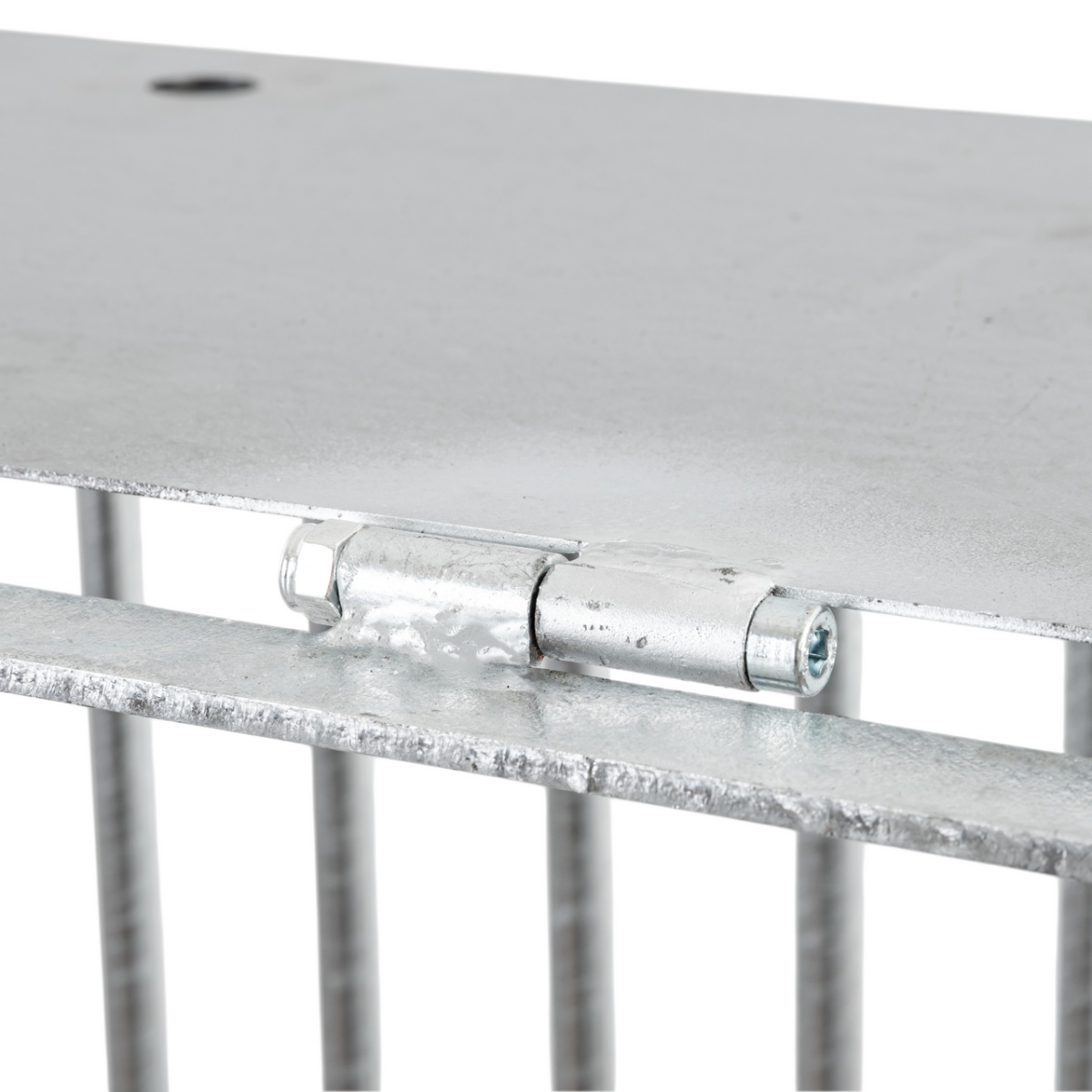 Iesle metalică pentru fân, montabilă pe perete, 81 × 114 cm