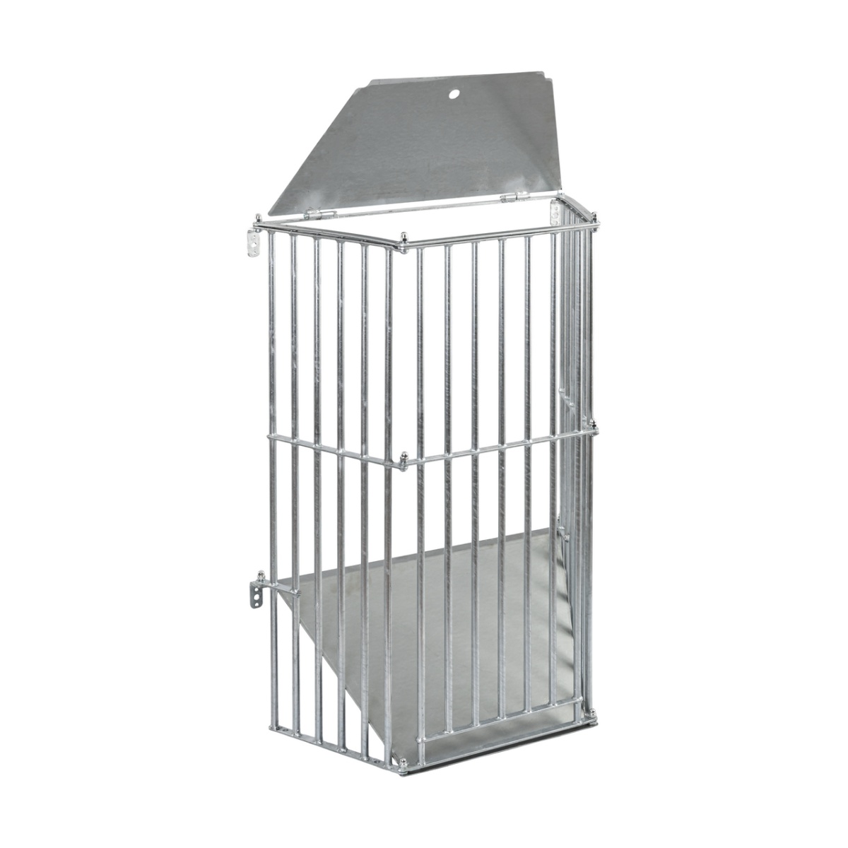 Iesle metalică pentru fân, montabilă pe perete, 81 × 114 cm