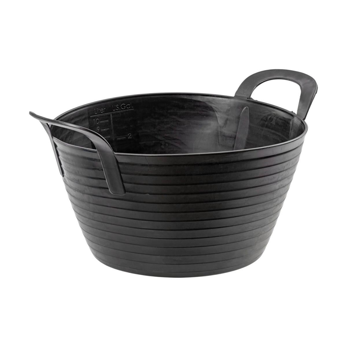 Găleată flexibilă, plastic, Flexbag, negru, 12 litri