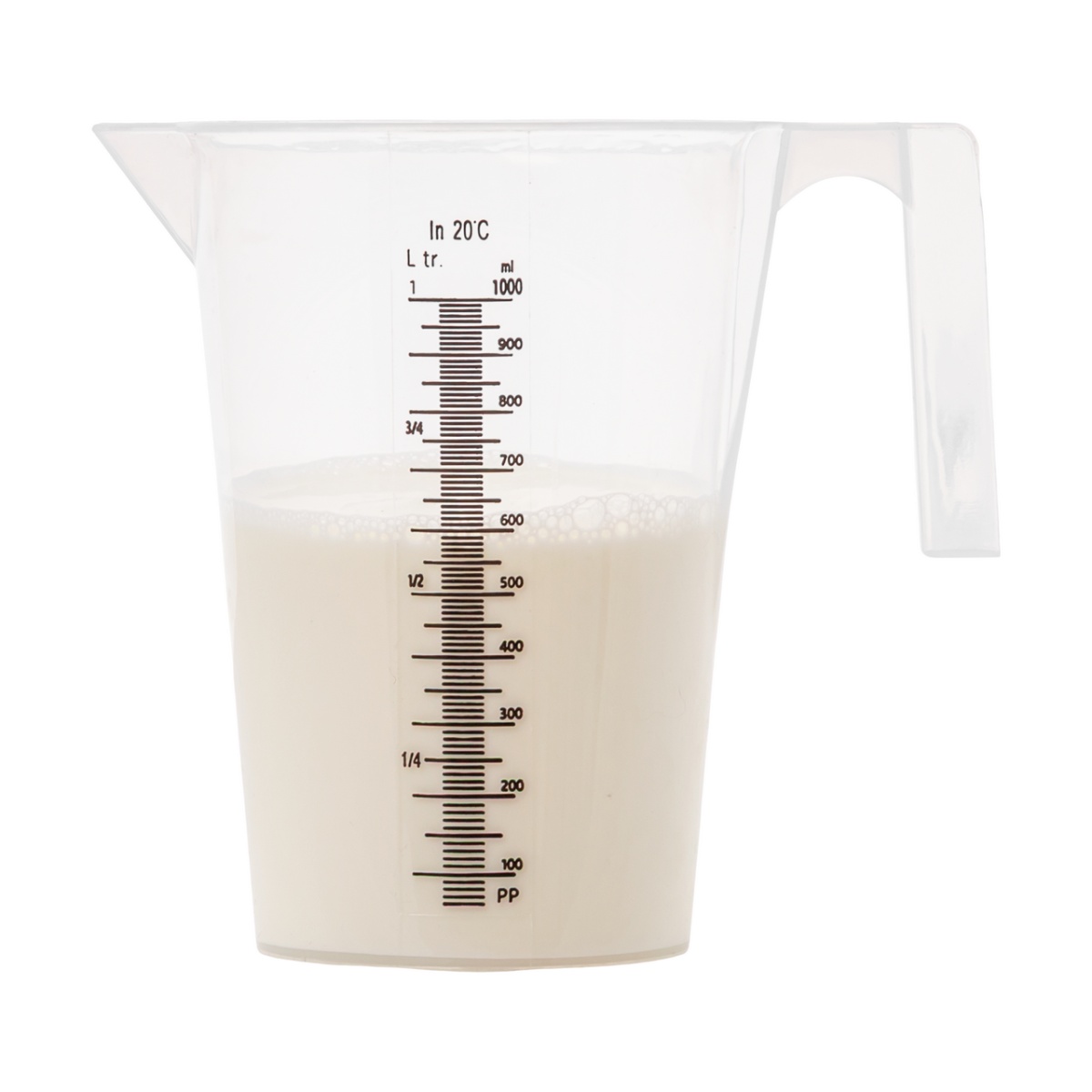 Cană gradată, plastic, 1 litru
