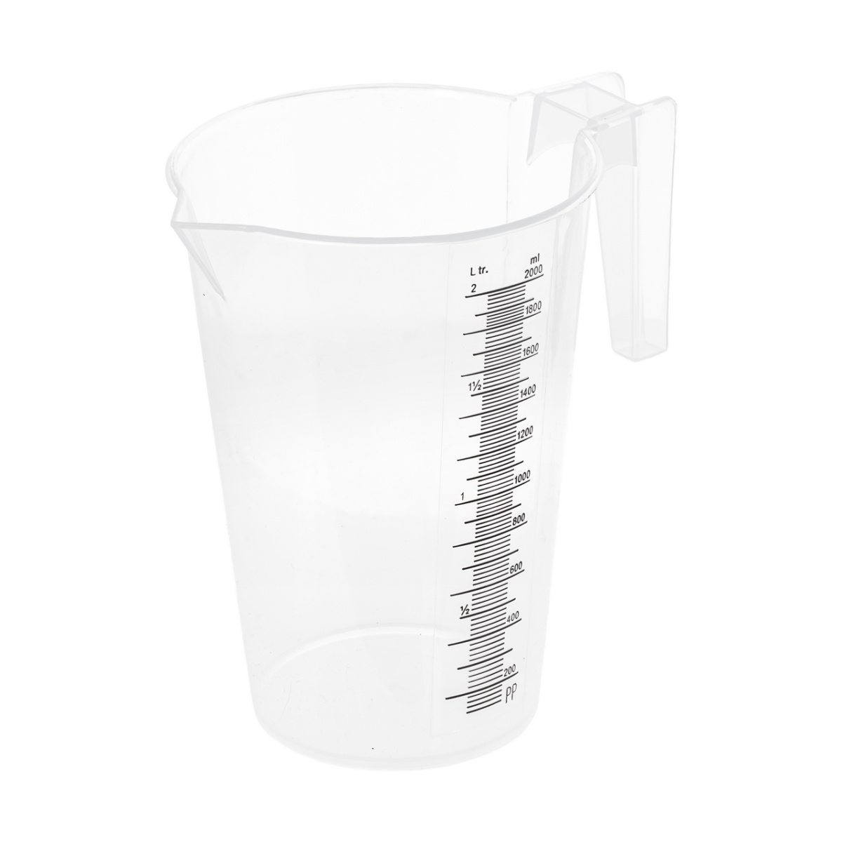 Cană gradată, plastic, 2 litri