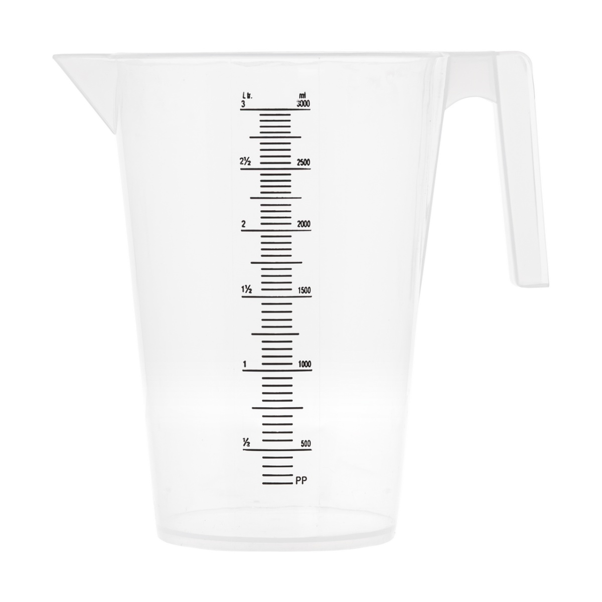 Cană gradată, plastic, 3 litri
