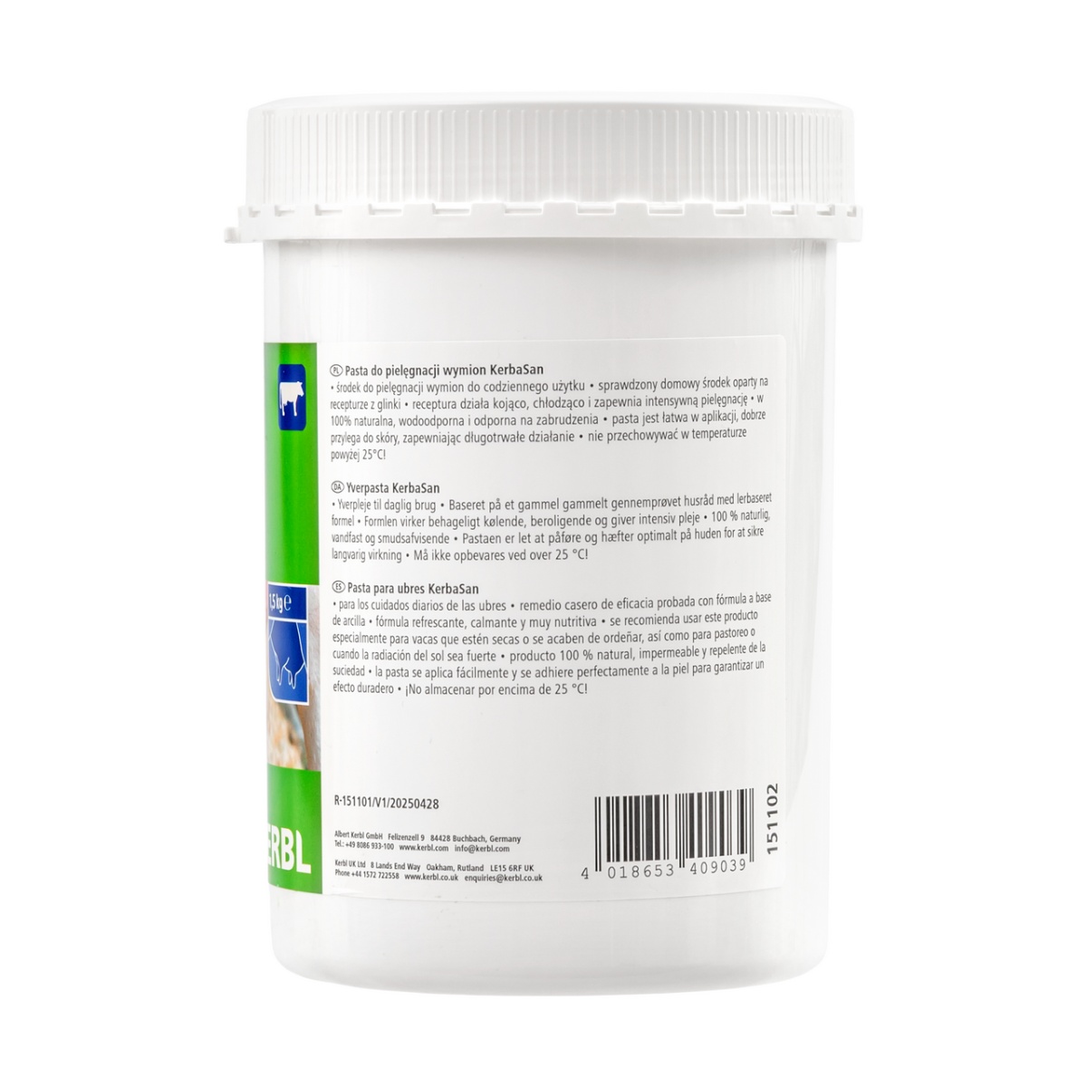 Pastă de argilă pentru uger, KerbaSan, 1,5 kg