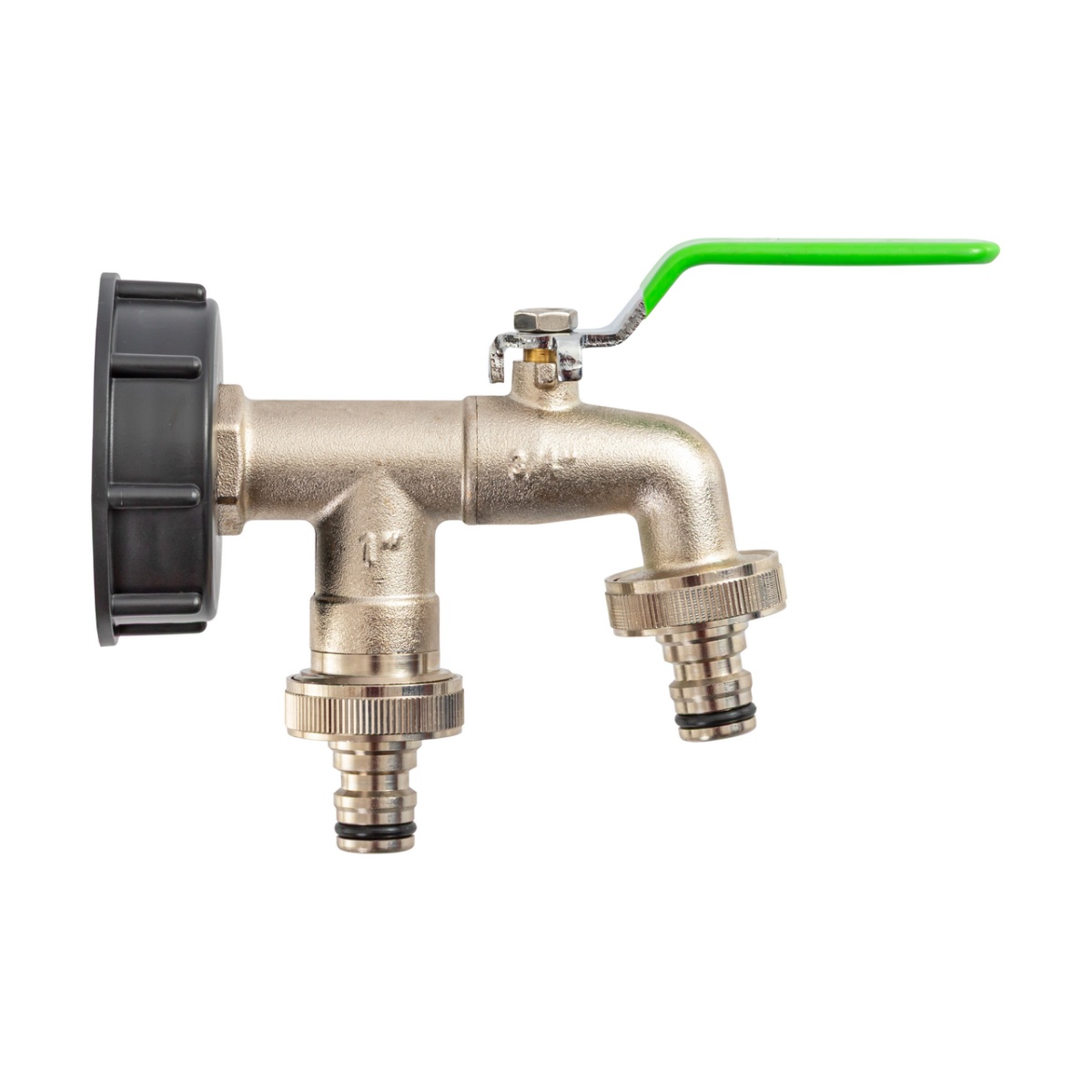 Robinet pentru container IBC, 3/4", cu 2 ieșiri