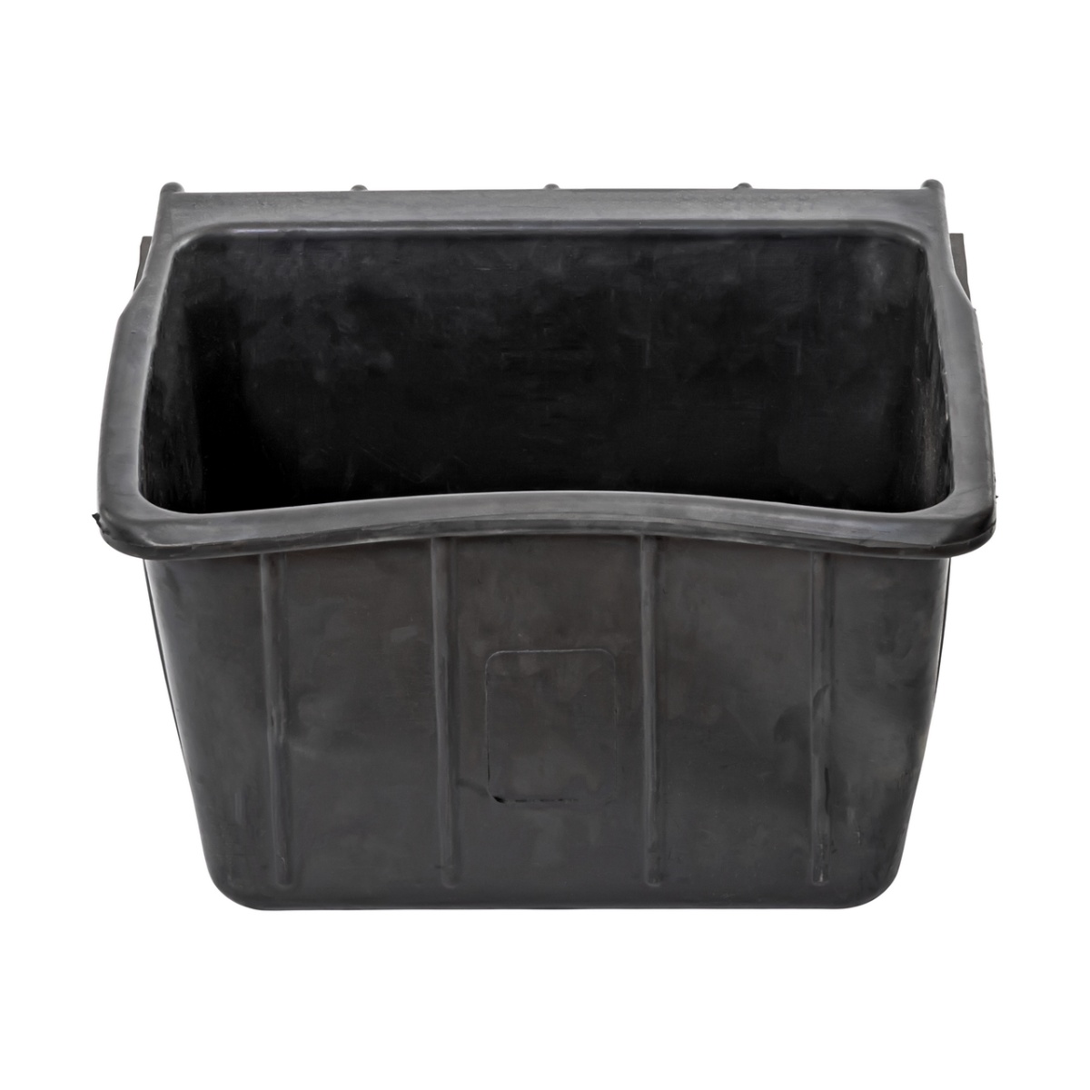 Hrănitoare rectangulară din cauciuc, negru, 20 litri