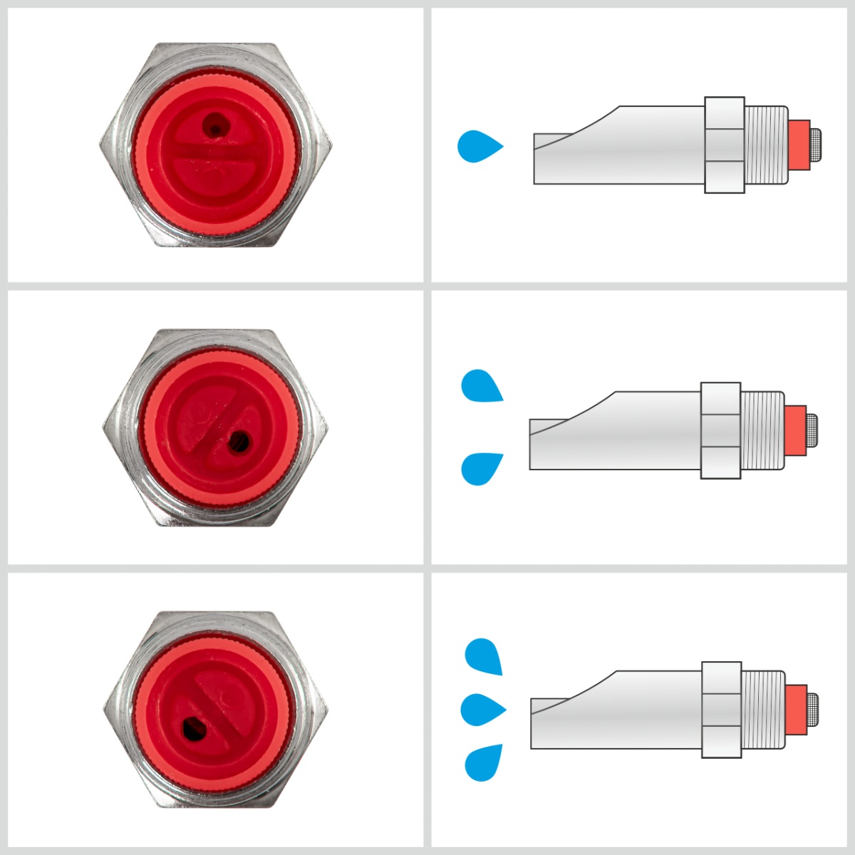 Suzetă cu filet 1/2", pentru porci, cu niplu 1/2"