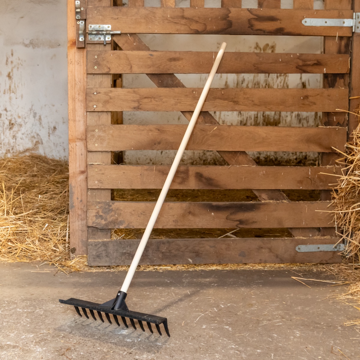 Racletă-greblă dreaptă pentru curățarea bălegarului, 40 cm