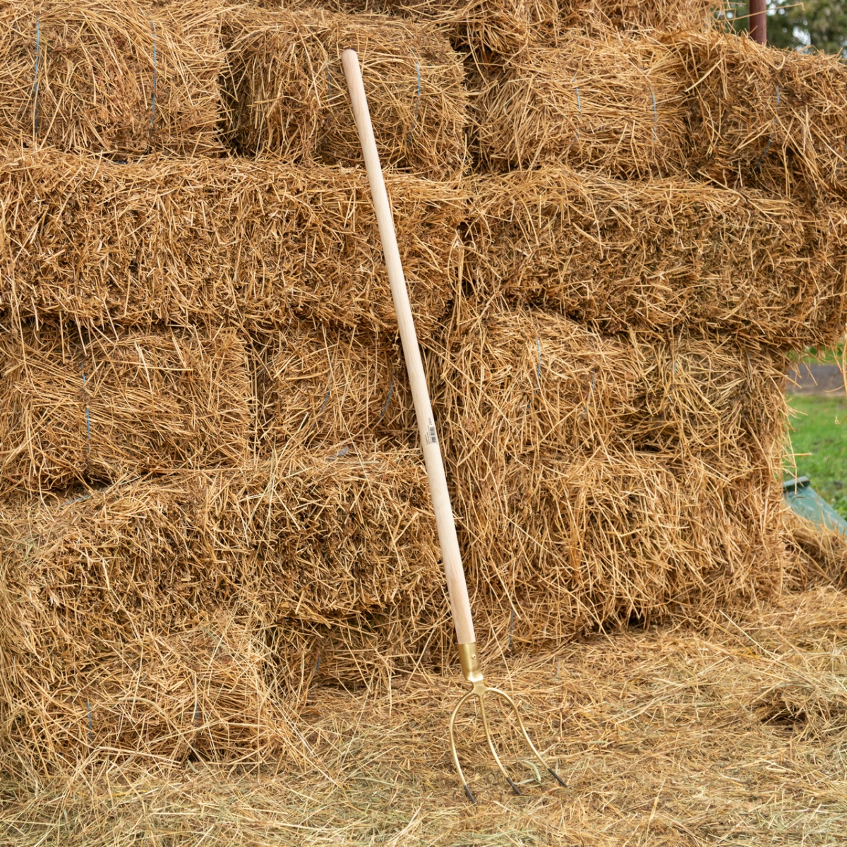 Furcă pentru fân și baloți, cu 3 coarne, fără coadă, 28 × 21 cm