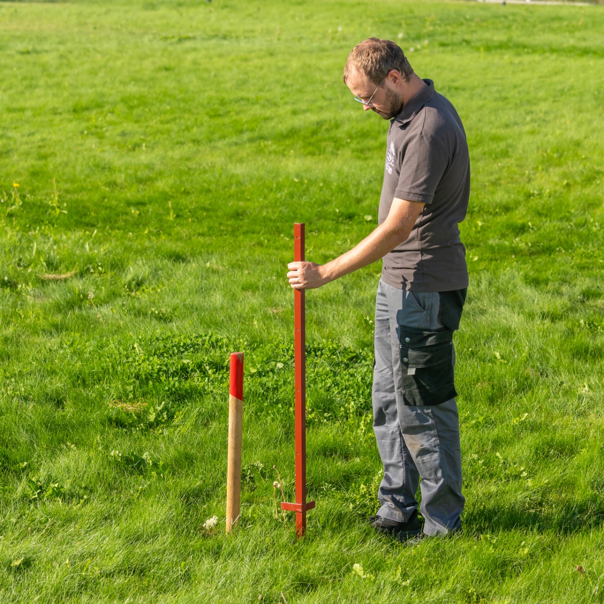 Stâlp din oțel cornier 25 × 25 mm, 115 cm