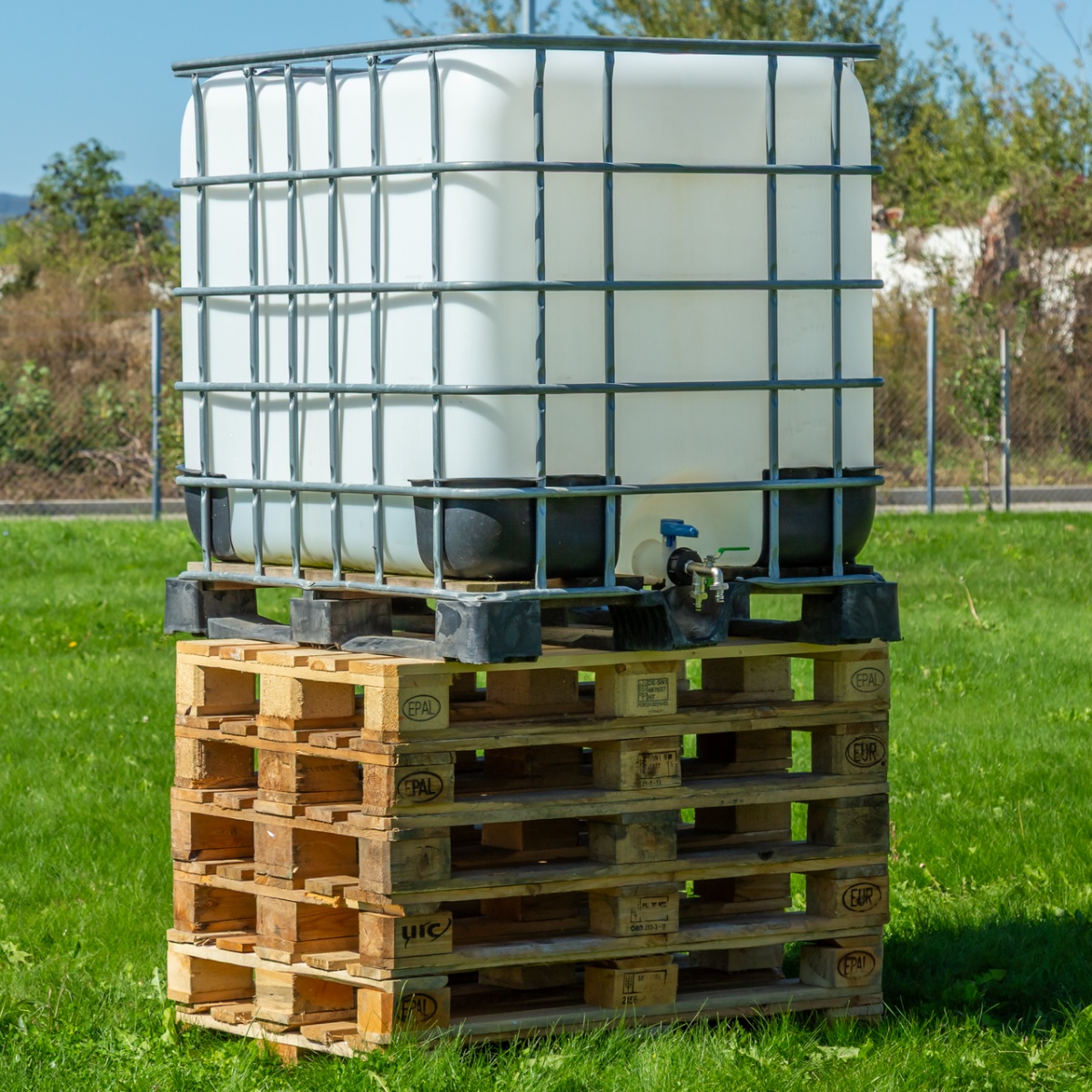 Robinet pentru container IBC, 3/4", cu 2 ieșiri