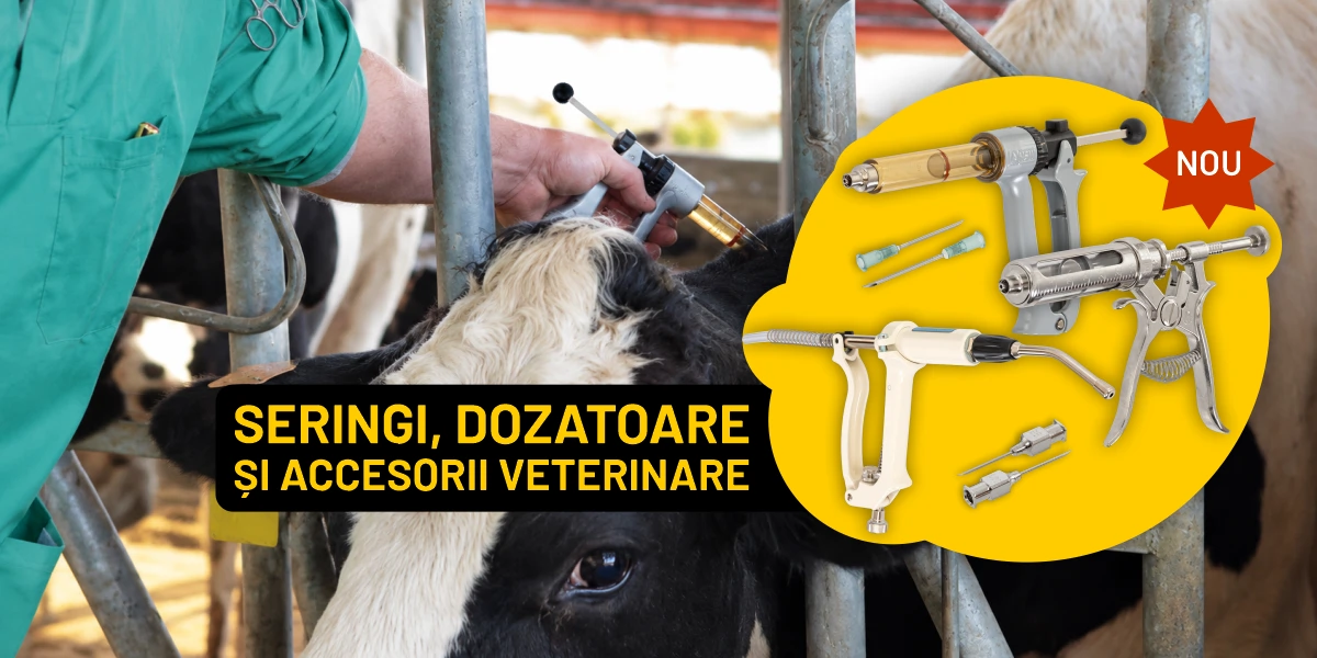 Seringi, dozatoare și accesorii veterinare