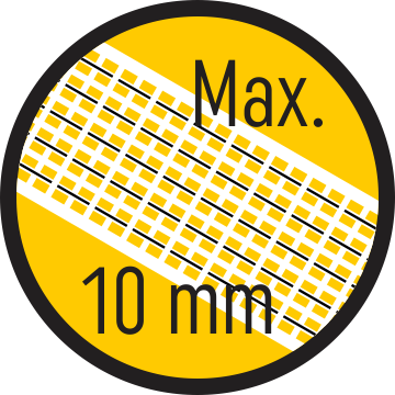 Bandă max. 10 mm