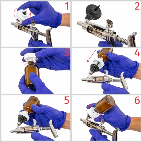 Seringă automată HSW Ferro-Matic, Luer Lock, 0,1-3 ml