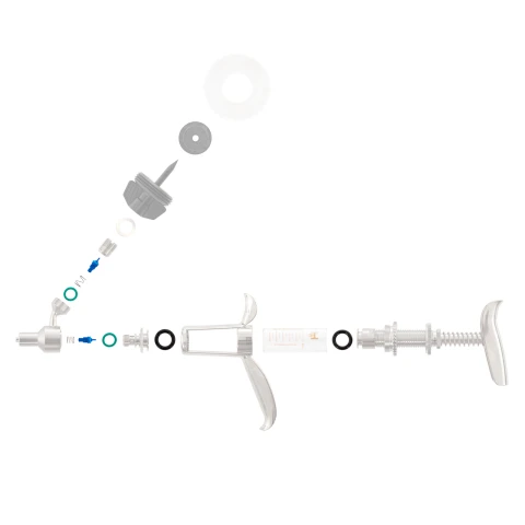 Set de garnitură, arc și ventil pentru seringa automată HSW Ferro-Matic 0,1–5 ml