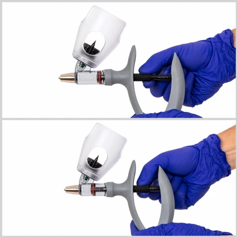 Seringă automată HSW ECO-Matic cu atașament de sticlă, Luer Lock, 0,5-5 ml