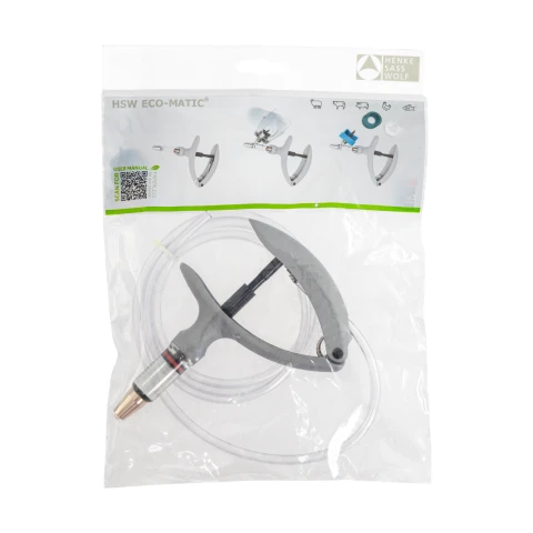 Seringă automată HSW ECO-Matic cu atașament de furtun, Luer Lock, 0,5-5 ml