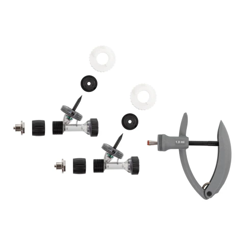Seringă automată HSW ECO-Matic Twin cu atașament de furtun, Luer Lock, 1-1 ml