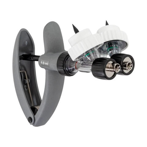 Seringă automată HSW ECO-Matic Twin cu atașament de furtun, Luer Lock, 1-1 ml