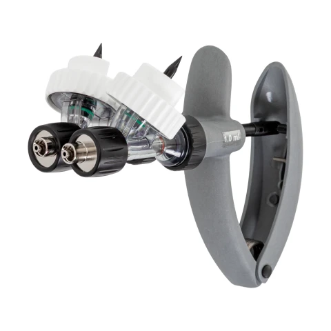 Seringă automată HSW ECO-Matic Twin cu atașament de furtun, Luer Lock, 1-1 ml