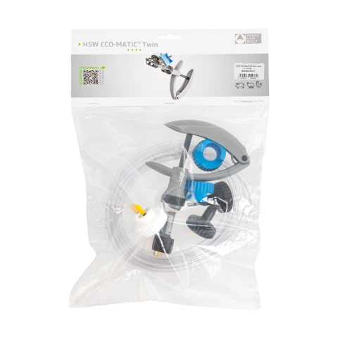 Seringă automată HSW ECO-Matic Twin cu atașament de furtun, Luer Lock, 1-2 ml