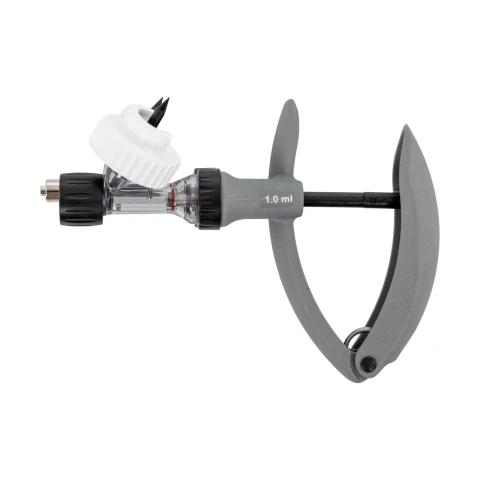 Seringă automată HSW ECO-Matic Twin cu atașament de furtun, Luer Lock, 1-2 ml