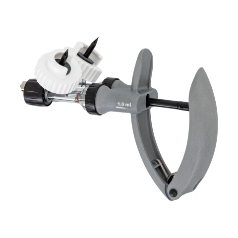 Seringă automată HSW ECO-Matic Twin cu atașament de furtun, Luer Lock, 1-2 ml
