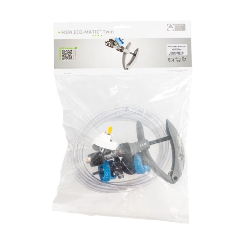 Seringă automată HSW ECO-Matic Twin cu atașament de furtun, Luer Lock, 2-2 ml