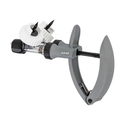 Seringă automată HSW ECO-Matic Twin cu atașament de furtun, Luer Lock, 2-2 ml