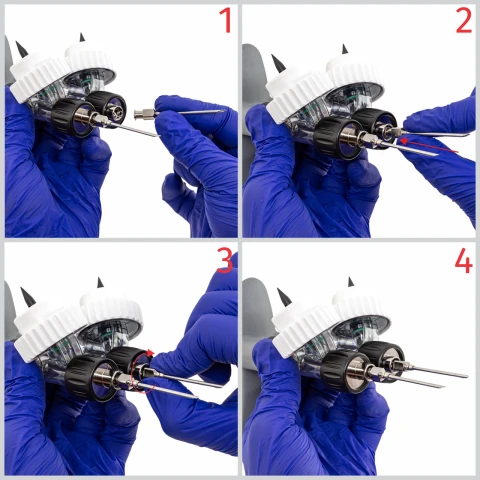 Seringă automată HSW ECO-Matic Twin cu atașament de furtun, Luer Lock, 2-2 ml