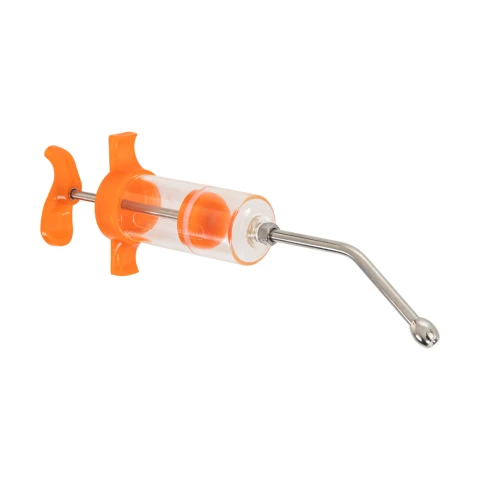 Seringă dozatoare pentru administrare orală, cu canulă curbată, 50 ml