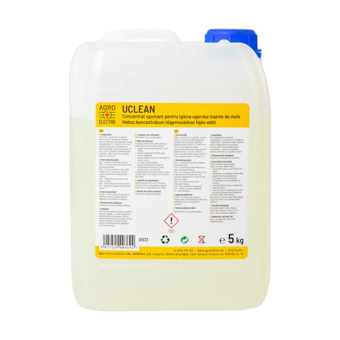 Concentrat spumant pentru igiena ugerului înainte de muls, UCLEAN, 5 kg :: 5 kg