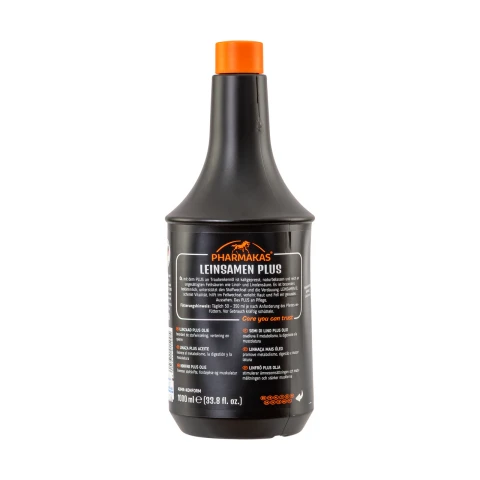 Ulei de semințe de in pentru cai, Pharmakas, 1000 ml