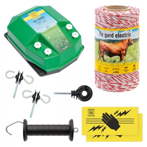Pachet de bază gard electric 250 m, 3,2 Joule, pentru animale domestice :: 250 m