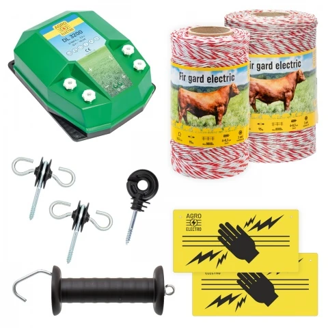 Pachet de bază gard electric 750 m, 3,2 Joule, pentru animale domestice :: 750 m