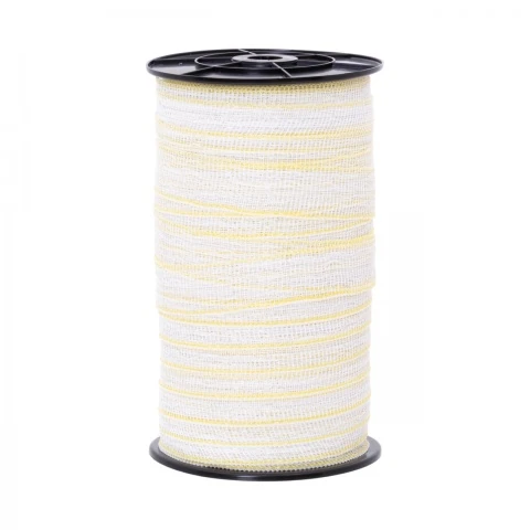 Bandă gard electric - 40 mm - 200 m - 120 kg - 0,38 Ω/m