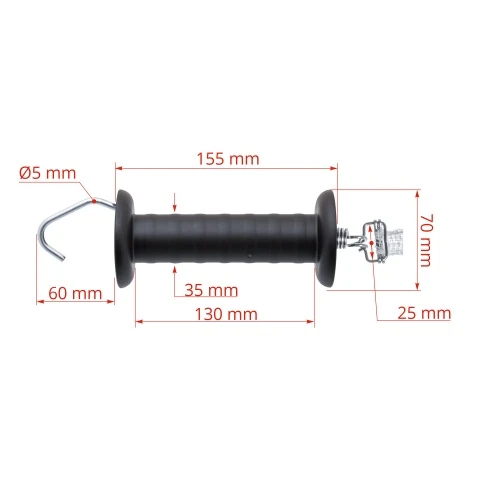 Mâner poartă pentru bandă 20 mm