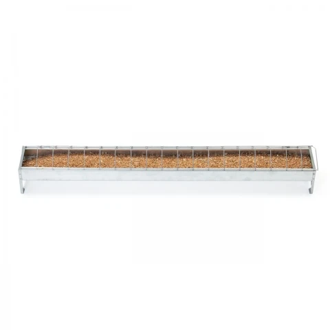 Hrănitoare pentru pui din metal galvanizat, 100 cm