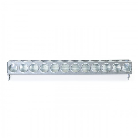 Hrănitoare pentru pui, din metal galvanizat, cu 24 găuri, 50 cm