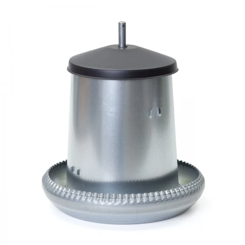 Hrănitoare pentru păsări adulte, metal galvanizat, 8 litri