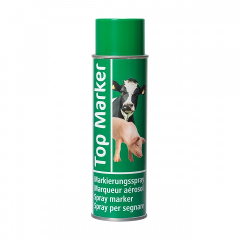 Spray verde pentru marcarea bovinelor, vitelor, caprelor sau porcilor, TopMarker, 500 ml