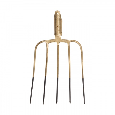 Furcă de bălegar cu 5 coarne, fără coadă, 24 × 31 cm